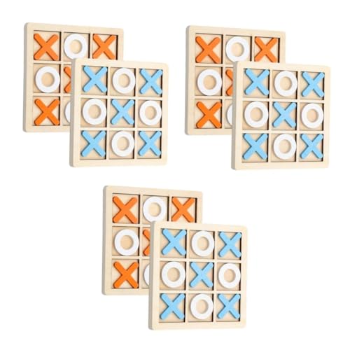 VANZACK 6 Sätze Holz Toe Spiel Lernspielzeug aus Robustem Holz in Orange und Blau Fördert Konzentration und Gehirntraining als Partygeschenk und Reisespielzeug VANZACK 6 Sätze Holz Toe Spiel Lernspielzeug aus Robustem Holz in Orange und Blau Fördert Konzentration und Gehirntraining als Partygeschenk und Reisespielzeug von VANZACK