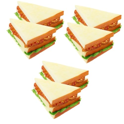 VANZACK 6 Stck. Künstliches Sandwich Modell Teiliges aus PU Material Realistische Food Simulation Fotografie Requisiten für Küche und Dekoration VANZACK 6 Stck. Künstliches Sandwich Modell Teiliges aus PU Material Realistische Food Simulation Fotografie Requisiten für Küche und Dekoration von VANZACK
