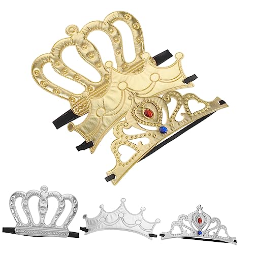 VANZACK 6 Stück Kronen Teilig Prinzessin Haarschmuck mit Funkelnden Strasssteinen Leichtes Stirnband für Mädchen als Geburtstagskrone und Party Dekoration Vielseitiges Kostüm Zubehör von VANZACK