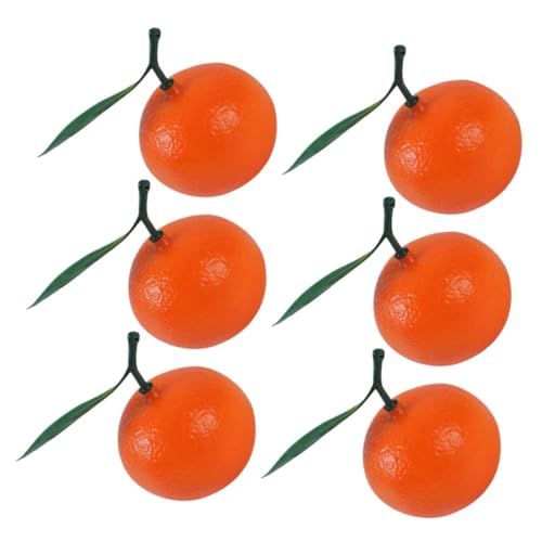 VANZACK 6 Stück Künstliche Orangen Modelle aus Lebensechte Deko Früchte mit Blättern Mittelgroß für Fotografie Marktstand Kinderspielzeug und Filmrequisiten VANZACK 6 Stück Künstliche Orangen Modelle aus Lebensechte Deko Früchte mit Blättern Mittelgroß für Fotografie Marktstand Kinderspielzeug und Filmrequisiten von VANZACK
