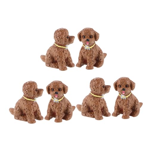 VANZACK 6 Stück Mikro Landschaftsornament Puppenhaus Puppenhaus Ornamente Mikro Landschaftsdekorationen Figur Dekorative Ornamente Mikro Landschafts Tierornamente Mini Figuren von VANZACK