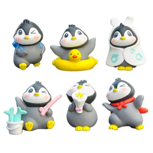 VANZACK 6 Stück Miniatur Pinguin Deko Teiliges Niedlichen Pinguinfiguren für Kinderzimmer Tischdeko und Landschaften Hochwertige für Kreative Projekte VANZACK 6 Stück Miniatur Pinguin Deko Teiliges Niedlichen Pinguinfiguren für Kinderzimmer Tischdeko und Landschaften Hochwertige für Kreative Projekte von VANZACK