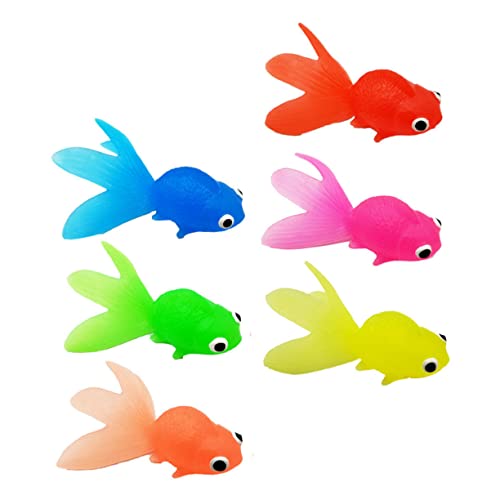 VANZACK 6 Stücke Gefälschte Fische Für Aquarium Realistisches Spielzeug Silacone Aquarium Künstliche Fische Jungen Und Mädchen Dekoratives Spielzeug Jungen/mädchen von VANZACK