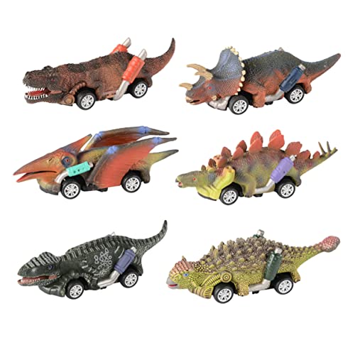VANZACK 6 Stück Teiliges Dinosaurier Rückziehautos Realistische Modellautos ohne Batterie Leichte Kinderfahrzeuge mit Kreativen Dinosaurierformen Spielerisches Lernspielzeug für Jungen VANZACK 6 Stück Teiliges Dinosaurier Rückziehautos Realistische Modellautos ohne Batterie Leichte Kinderfahrzeuge mit Kreativen Dinosaurierformen Spielerisches Lernspielzeug für Jungen von VANZACK