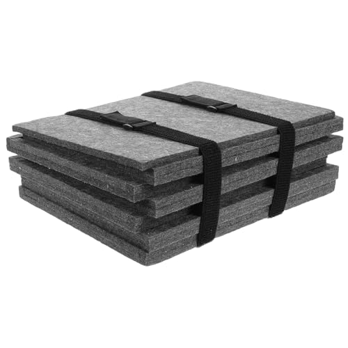 VANZACK 6 Stück Teiliges Filz Puzzle Tablett Stapelbar und Tragbar mit Facheinteilung für Einfache Sortierung von Puzzle und Bausteinteilen Großer Stauraum für Zuhause Schule und von VANZACK