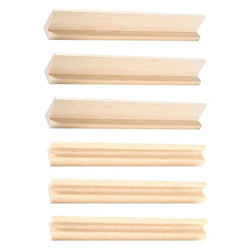 VANZACK 6 Stück Teiliges Holz Domino Halter Racks Professionelle Domino Halter mit Leichtem Design für Kreative Bastelarbeiten und Spielsteine Aufbewahrung von VANZACK