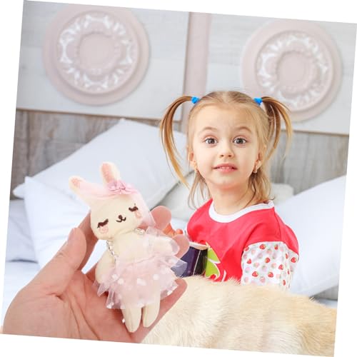 VANZACK 6 Stück Teiliges Kleine Plüschhasen Kuscheltier aus Stabilem Material Weiche Gefüllte Kaninchen Deko für DIY Osterhasen Stofftiere in Farben als und Wohnaccessoire von VANZACK
