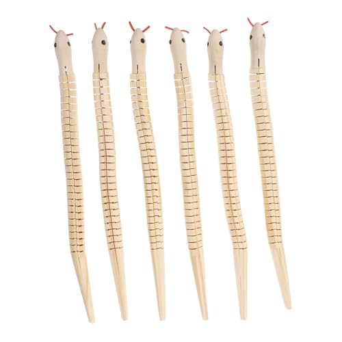VANZACK 6 Stück Teiliges Realistische Holzschlangen Requisiten für Halloween Party Dekoration Flexible Natürliche Optik Spaß Scherzartikel VANZACK 6 Stück Teiliges Realistische Holzschlangen Requisiten für Halloween Party Dekoration Flexible Natürliche Optik Spaß Scherzartikel von VANZACK
