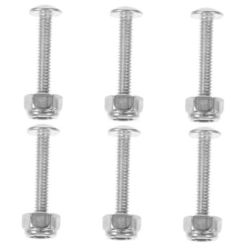 VANZACK 6 Stück Teiliges Tischfußball Schrauben Muttern Silberne Miniatur Spieler Befestigung Robuste Tischkicker Hardware Kompatibel mit Standard Fußballtischen Einfache Montage und VANZACK 6 Stück Teiliges Tischfußball Schrauben Muttern Silberne Miniatur Spieler Befestigung Robuste Tischkicker Hardware Kompatibel mit Standard Fußballtischen Einfache Montage und von VANZACK