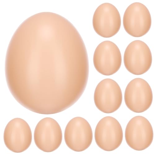 VANZACK 60 Stck. Teiliges Simulationseier aus Kunststoff zum Bemalen Unvollendete DIY Graffiti Ostereier Realistische Nachbildung Kindersicheres Bastelspielzeug für Kreative von VANZACK