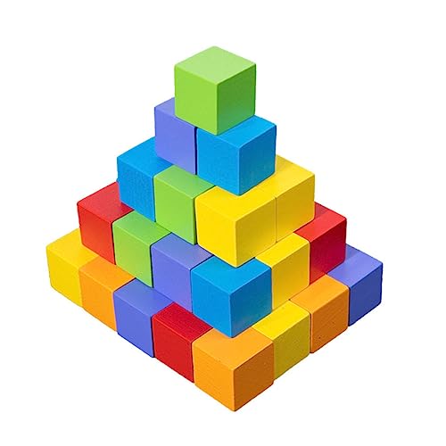 VANZACK 60 Stück Farbige Holzbausteine Geometrische Würfel für Kreativität und Hand Augen Koordination für Vorschüler und Schüler VANZACK 60 Stück Farbige Holzbausteine Geometrische Würfel für Kreativität und Hand Augen Koordination für Vorschüler und Schüler von VANZACK