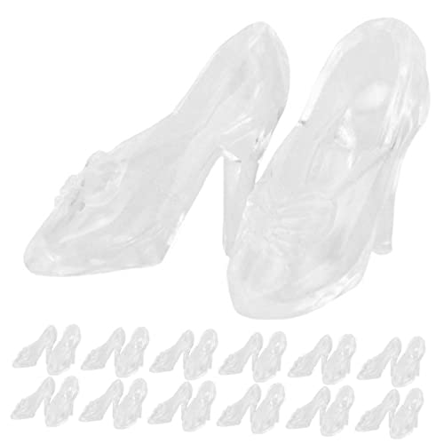 VANZACK 60Paare Mini Kristall High Heels Für Puppen Transparente Schuhe Als Dekoration Für Puppenhaus Und Projekte Für Kreatives Und Stilvolle Präsentationen von VANZACK