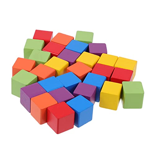 VANZACK 60Stücke Bausteine Aus Buchenholz Pädagogisches Blockspielzeug Für Große Bauklötze Für Frühe Bildung Und Kreatives von VANZACK