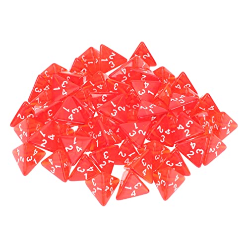 VANZACK 60Stücke Würfelset Mehrseitige Für Brettspiele Rot Würfelspielzeug Für Rollenspiele Und Partys Hochwertige Spielwürfel Für Unvergessliche Spielabende von VANZACK