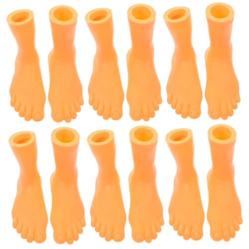 VANZACK 6Paare Interaktive Fingerpuppen Mini Füße Für Links Und Rechts Pädagogisches Für Geschichten Erzählen Im OPP Beutel Fingerspielzeug Für Kreative Lernspiele von VANZACK