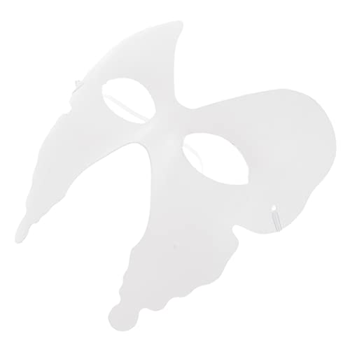 VANZACK 6Stücke DIY Handgemalte Papiermaske Weiße Schmetterlingsmaske für Kreative und Maskerade für Halloween und Persönliche VANZACK 6Stücke DIY Handgemalte Papiermaske Weiße Schmetterlingsmaske für Kreative und Maskerade für Halloween und Persönliche von VANZACK