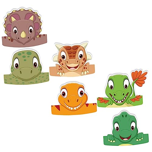 VANZACK 6Stücke Dinosaurier Geburtstagshüte Aus Papier Kinderparty Kopfbedeckungen Für Dino Themengeburtstagsfeiern Requisite Für Fotos Und Spaß VANZACK 6Stücke Dinosaurier Geburtstagshüte Aus Papier Kinderparty Kopfbedeckungen Für Dino Themengeburtstagsfeiern Requisite Für Fotos Und Spaß von VANZACK
