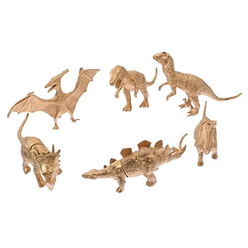 VANZACK 6 Stücke Realistische Dinosaurier Modelle für Kinder Kognitives Lernspielzeug Tischdekoration Miniatur Figuren für Jungen und Mädchen für Dinosaurier Fans von VANZACK