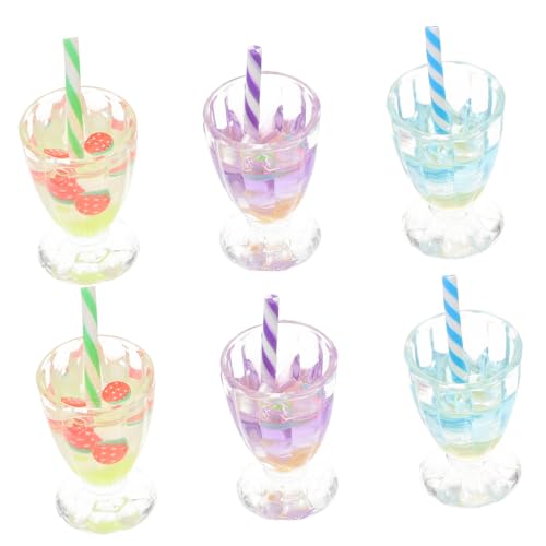 VANZACK 6Stücke Eisbecher Puppenhaus Zubehör für Nachtleuchtende Fruchtbecher und Realistische Deko für DIY Puppenstuben und Küchenspiele VANZACK 6Stücke Eisbecher Puppenhaus Zubehör für Nachtleuchtende Fruchtbecher und Realistische Deko für DIY Puppenstuben und Küchenspiele von VANZACK