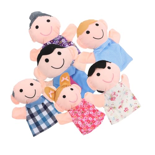 VANZACK 6Stücke Familien Handpuppen Set Teiliges Puppenset für Erwachsene für Rollenspiele und Geschichten Opa Vater Mutter und Tochter aus Weichem VANZACK 6Stücke Familien Handpuppen Set Teiliges Puppenset für Erwachsene für Rollenspiele und Geschichten Opa Vater Mutter und Tochter aus Weichem von VANZACK