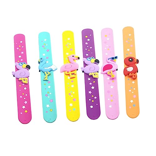 VANZACK 6Stücke Flamingo Silikonarmbänder Lustige Schnapparmbänder für Mitgebsel für Geburtstagsfeiern und Übernachtungspartys Farbenfrohe Hautfreundliche Geschenkidee VANZACK 6Stücke Flamingo Silikonarmbänder Lustige Schnapparmbänder für Mitgebsel für Geburtstagsfeiern und Übernachtungspartys Farbenfrohe Hautfreundliche Geschenkidee von VANZACK