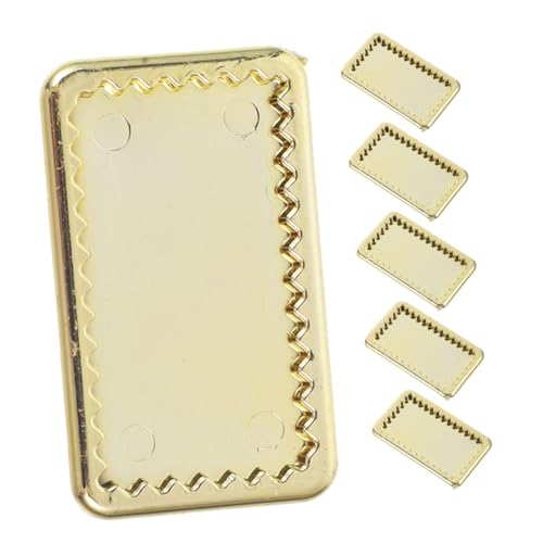 VANZACK 6Stücke Geschirrset Goldene Mini Teller Und Tabletts Für Puppenhaus DIY Zubehör Für Mini Mini Tablett Dekoration Puppenhaus Zubehör VANZACK 6Stücke Geschirrset Goldene Mini Teller Und Tabletts Für Puppenhaus DIY Zubehör Für Mini Mini Tablett Dekoration Puppenhaus Zubehör von VANZACK