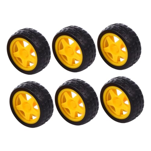 VANZACK 6Stücke Gummikugelräder Für Kinderautos Und Roboter Spielzeugzubehör Für Kreative Basteleien Und Rollenspiele Für Ab Jahren Und Vielseitig Einsetzbar von VANZACK