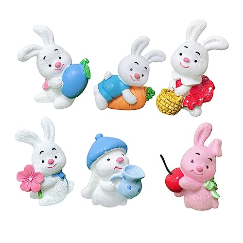 VANZACK 6Stücke Hasen Figuren Deko Für Ostern Cupcake Topper Puppenhaus Dekoration Bonsai Design Kunstwerke Für Besondere Anlässe Und Feierlichkeiten VANZACK 6Stücke Hasen Figuren Deko Für Ostern Cupcake Topper Puppenhaus Dekoration Bonsai Design Kunstwerke Für Besondere Anlässe Und Feierlichkeiten von VANZACK