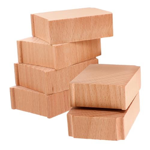 VANZACK 6Stücke Holzbrückenstützen Für Holzeisenbahnen Zubehör Für Holzschienen Und Spielzeugzüge Stabile Unterstützung Für Bahnanlagen Kompatibel Mit Gängigen Holzschienen von VANZACK