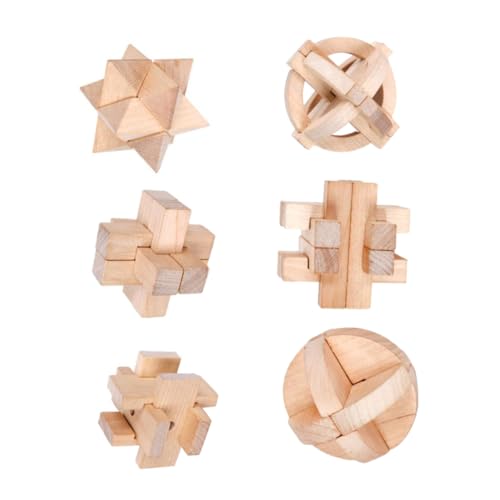 VANZACK 6Stücke Holzspielzeug Intelligentes Puzzlespielzeug Für Fördert Die Gehirnentwicklung Und Problemlösungsfähigkeiten Traditionelles Kongming Lock VANZACK 6Stücke Holzspielzeug Intelligentes Puzzlespielzeug Für Fördert Die Gehirnentwicklung Und Problemlösungsfähigkeiten Traditionelles Kongming Lock von VANZACK
