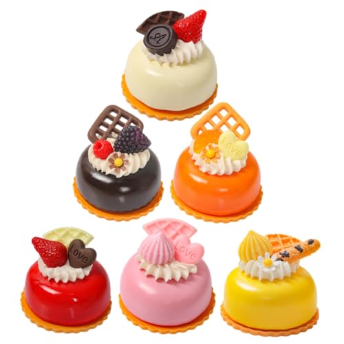 VANZACK 6Stücke Künstliche Kuchen Modelle Realistische Kuchendekoration für Fotorequisiten für Bäckerei und Hochzeitsfeiern Hochwertige Lebensmittelqualität Deko VANZACK 6Stücke Künstliche Kuchen Modelle Realistische Kuchendekoration für Fotorequisiten für Bäckerei und Hochzeitsfeiern Hochwertige Lebensmittelqualität Deko von VANZACK