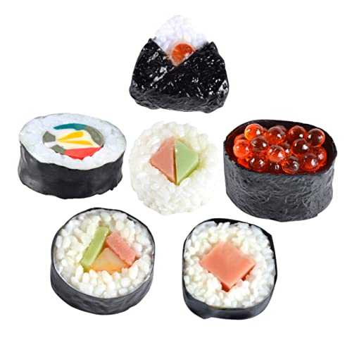 VANZACK 6Stücke Künstliche Sushi Modelle Realistische Nachbildung Japanischer Sushi Dekorative Lebensmittel Simulation Für Fotografie Und Sushi Dekoration Fischrogen VANZACK 6Stücke Künstliche Sushi Modelle Realistische Nachbildung Japanischer Sushi Dekorative Lebensmittel Simulation Für Fotografie Und Sushi Dekoration Fischrogen von VANZACK