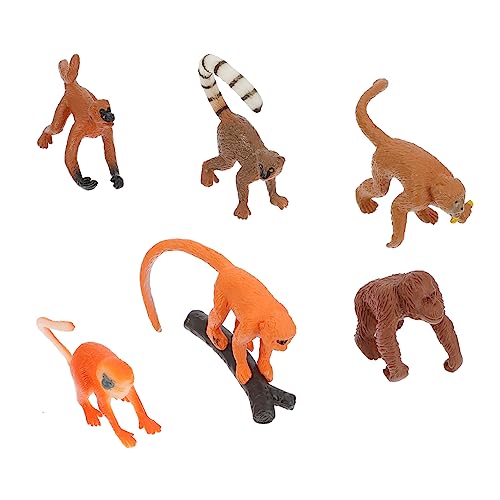 VANZACK 6Stücke Lebensechte Affenmodelle Simulierte Tierstatue Für Deko Und Realistische Long Tailed Monkey Figuren Für Sammler VANZACK 6Stücke Lebensechte Affenmodelle Simulierte Tierstatue Für Deko Und Realistische Long Tailed Monkey Figuren Für Sammler von VANZACK