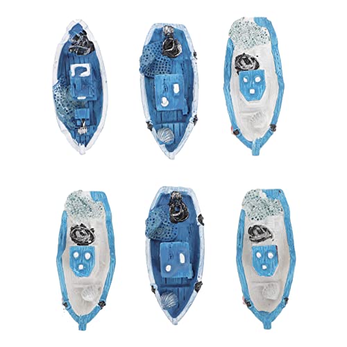 VANZACK 6Stücke Mini Fischerboot Deko Mediterranes Handwerk Für Fischerboote Aus Hochwertigem Resin Bootsdeko Für Zuhause Und Garten VANZACK 6Stücke Mini Fischerboot Deko Mediterranes Handwerk Für Fischerboote Aus Hochwertigem Resin Bootsdeko Für Zuhause Und Garten von VANZACK