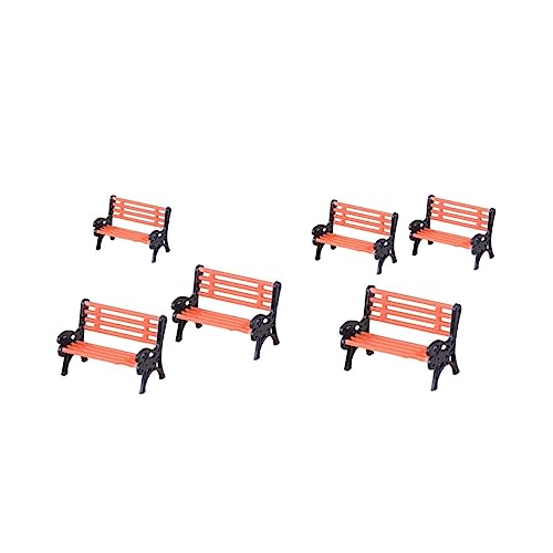 VANZACK 6 Stücke Miniatur Park Bänke Mini Stühle Kreative Ornamente Für Puppe Mini Garten Decor VANZACK 6 Stücke Miniatur Park Bänke Mini Stühle Kreative Ornamente Für Puppe Mini Garten Decor von VANZACK