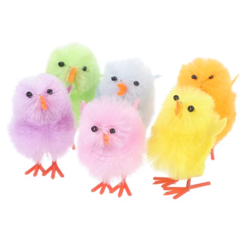 VANZACK 6stücke Mini Küken Plüsch Küken Für Ostern Bunte Deko Figuren Für Wohnzimmer Garten Und Festlichkeiten Ca Osterdekoration VANZACK 6stücke Mini Küken Plüsch Küken Für Ostern Bunte Deko Figuren Für Wohnzimmer Garten Und Festlichkeiten Ca Osterdekoration von VANZACK