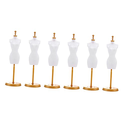 VANZACK 6Stücke Puppenbekleidung Schaufensterpuppen Stand Modell Mannequin Mit Basis Für Kreative DIY Projekte Zum Ausstellen Von Puppenkleidern Und Accessoires von VANZACK
