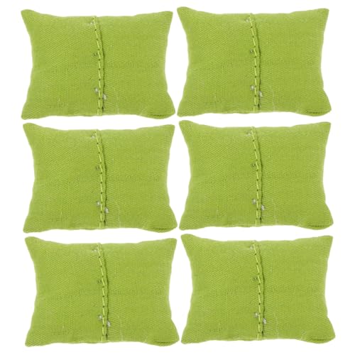 VANZACK 6stücke Miniatur Sofakissen Für Puppenhäuser Weiche Stoffkissen Für Dollhouse Dekoration Miniaturaccessoires Für Puppenmöbel Und Gemütliche Wohnräume VANZACK 6stücke Miniatur Sofakissen Für Puppenhäuser Weiche Stoffkissen Für Dollhouse Dekoration Miniaturaccessoires Für Puppenmöbel Und Gemütliche Wohnräume von VANZACK