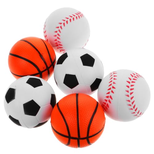 VANZACK 6Stücke Quetschball Stressbälle Aus PU Hand Entspannungsspielzeug Fußball Baseball Und Weiteren Bällen Für Erwachsene VANZACK 6Stücke Quetschball Stressbälle Aus PU Hand Entspannungsspielzeug Fußball Baseball Und Weiteren Bällen Für Erwachsene von VANZACK