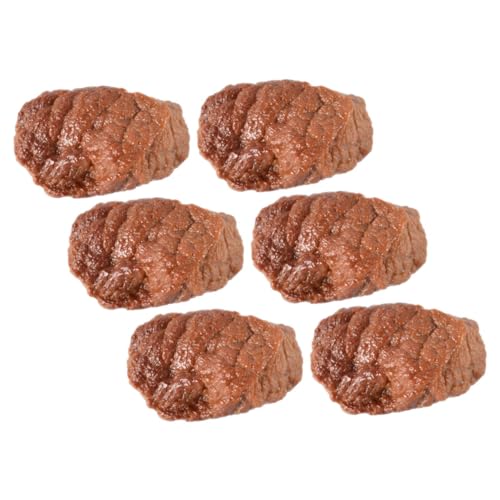 VANZACK 6Stücke Rindfleisch Block Modelle aus Lebensechte Fleisch Dekorationen für Requisiten Restaurants und Partys Realistische Simulation von Gefälschtem Fleisch Kreative VANZACK 6Stücke Rindfleisch Block Modelle aus Lebensechte Fleisch Dekorationen für Requisiten Restaurants und Partys Realistische Simulation von Gefälschtem Fleisch Kreative von VANZACK