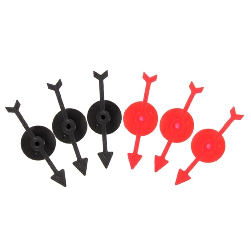 VANZACK 6Stücke Rotierendes Kinderspielzeug Kunststoff Spielspinner Mit Pfeilen Für Interaktive Spiele Und DIY Unterricht Und Je von VANZACK