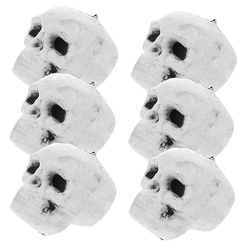 VANZACK 6stücke Teiliges Halloween Schädel Deko Kopf Requisiten Für Gruseldeko Partys Und Bar-Events Für Kreative Halloween-Arrangements VANZACK 6stücke Teiliges Halloween Schädel Deko Kopf Requisiten Für Gruseldeko Partys Und Bar-Events Für Kreative Halloween-Arrangements von VANZACK
