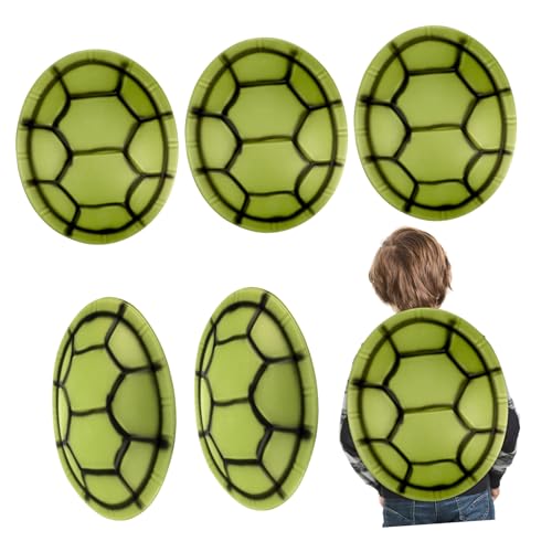 VANZACK 6Stücke Schildkrötenpanzer Kostüm Zubehör Für Halloween Cosplay Schildkrötenpanzer Für Kostüm Für Fasching Und Partys von VANZACK