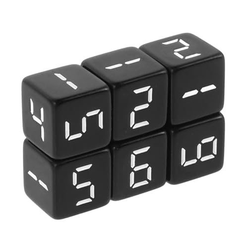VANZACK 6Stücke Seitige Würfel aus Kunstharz Tragbares Set für Brettspiele und Zahlenunterricht Langlebige und Leicht Lesbare Würfel für Partys und Spieleabende von VANZACK