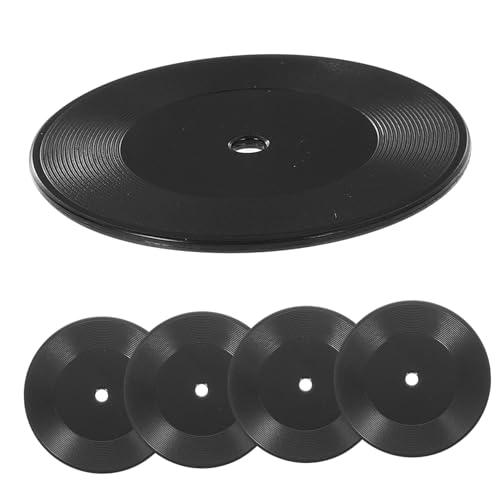 VANZACK 6Stücke Simulierte Schallplatten Modelle Für Puppenhaus Dekoration Interessantes Miniaturspielzeug Für Kreative Wohnaccessoires Und DIY Projekte von VANZACK