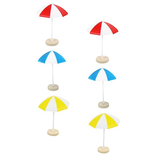 VANZACK 6Stücke Strandschirm Modelle Mikro Landschaftsornamente für Puppenhäuser Sicher und Leicht Deko für Miniaturgärten und Küstenszenen VANZACK 6Stücke Strandschirm Modelle Mikro Landschaftsornamente für Puppenhäuser Sicher und Leicht Deko für Miniaturgärten und Küstenszenen von VANZACK