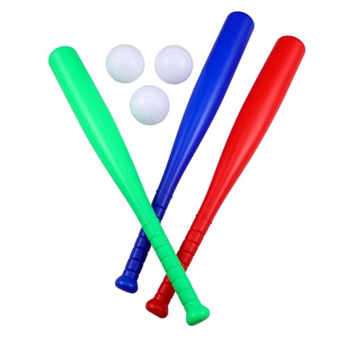 VANZACK 6Stücke Teiliges Baseball Set für Outdoor für Jungen und Baseballschläger und Bälle Garten und Sportaktivitäten Stärkt die Eltern Junge Mädchen Beziehung von VANZACK