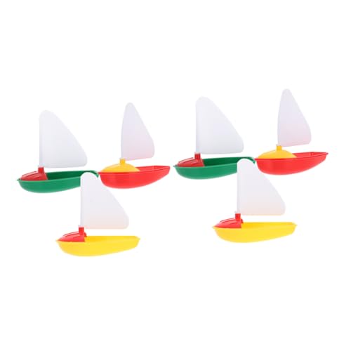 VANZACK 6Stücke Teiliges Lustige Outdoor Segelboot Spielzeuge Für Strand Zufällige Farben Plastik Segelboot Für Sandspielzeug von VANZACK