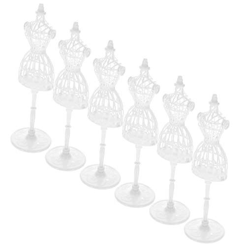 VANZACK 6Stücke Teiliges Miniaturkleiderform für Puppen Puppenkleid Mannequin für Puppenkleidung und Dekoration Weiße Kleiderständer für Kreative und DIY Projekte VANZACK 6Stücke Teiliges Miniaturkleiderform für Puppen Puppenkleid Mannequin für Puppenkleidung und Dekoration Weiße Kleiderständer für Kreative und DIY Projekte von VANZACK