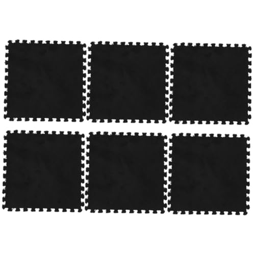 VANZACK 6Stücke Teiliges Puzzle Spielmatten Bodenzubehör für rutschfest und Waschbar für Spielbereiche und Tatami Randschwarz VANZACK 6Stücke Teiliges Puzzle Spielmatten Bodenzubehör für rutschfest und Waschbar für Spielbereiche und Tatami Randschwarz von VANZACK